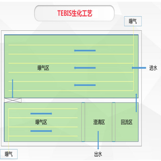 公司专利强力脱碳脱氮技术TEBIS生化工艺(图1)